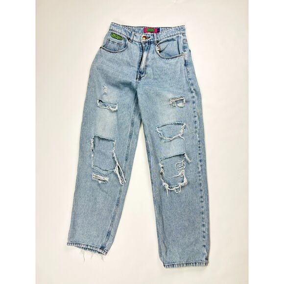 Empyre Jeans Tori Billie Wash Skate Distressed Y2K Size 3 - Picture 3 of 7
